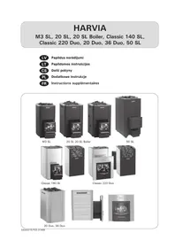 Notice HARVIA PRO 50 20 WK500SL Poêle
