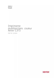 Notice XEROX C315I Imprimante