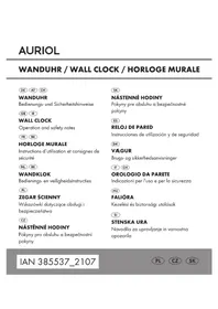 Notice AURIOL HG09063A Zegar ścienny