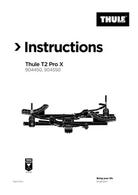 Notice THULE T2 PRO X 904650 Porte-vélo