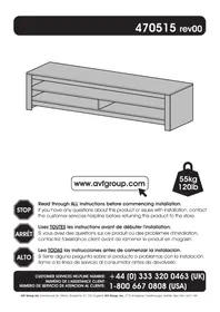 Notice AVF CALIBRE CA180R Meuble TV