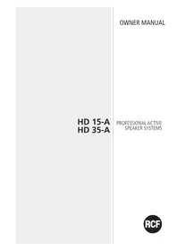 Notice RCF HD 15A Haut-parleur