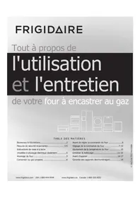 Notice FRIGIDAIRE FFGW2425QB Four