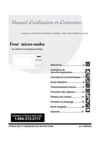 Notice FRIGIDAIRE FFCE1638LW Four à micro-ondes