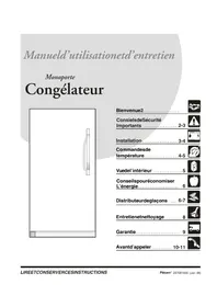 Notice FRIGIDAIRE PLFU1778ES Congélateur