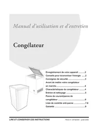 Notice FRIGIDAIRE FFFC05M2KW Congélateur