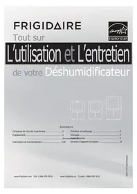 Notice FRIGIDAIRE LAD504DUL Déshumidificateur