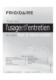 Notice FRIGIDAIRE CFMV154CLS Four à micro-ondes