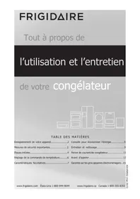 Notice FRIGIDAIRE FFFH20D1RW Congélateur
