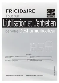 Notice FRIGIDAIRE FAD251NUD Déshumidificateur