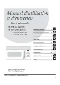 Notice FRIGIDAIRE GLMV169HQ Four à micro-ondes