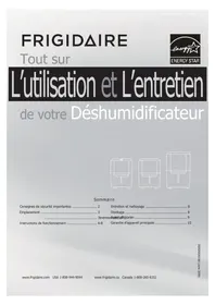 Notice FRIGIDAIRE FAD251NUE Déshumidificateur