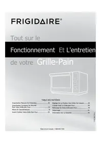 Notice FRIGIDAIRE FPCO06D7MS Grille pain