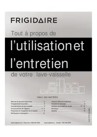 Notice FRIGIDAIRE FDB1502RGQ Lave-vaisselle