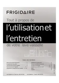 Notice FRIGIDAIRE FGHD2472PW Lave-vaisselle