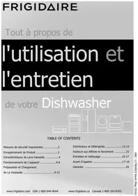 Notice FRIGIDAIRE FPID2495QF Lave-vaisselle
