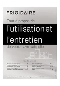 Notice FRIGIDAIRE FGBD2435NF Lave-vaisselle