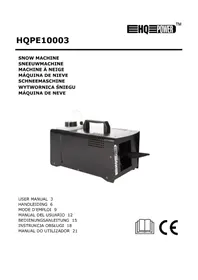 Notice HQ Power HQPE10003 Máquina de efectos