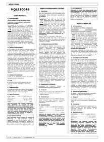 Notice HQ Power HQLE10046 Éclairage LED