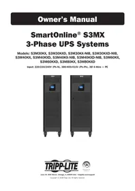 Notice Tripp Lite S3M40KXDNIB Onduleur