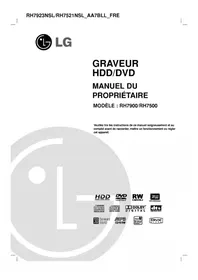 Notice LG RH7923NSL Graveur DVD