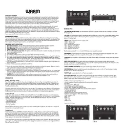 Notice Warm Audio JET PHASER Pédale d'effet pour guitare électrique