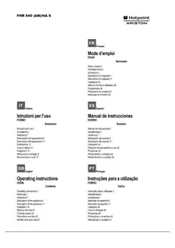Notice HOTPOINT FHR 540 (AN)HA S Ofen
