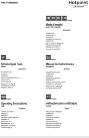 Notice HOTPOINT TQG 752 WHA(ICE) Cuisinière