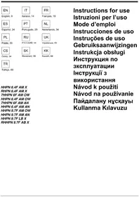 Notice HOTPOINT HHPN 6.4F AM OW Hotte