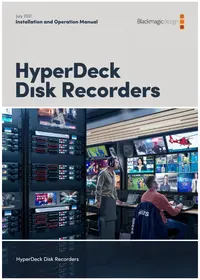 Notice Blackmagic Design HYPERDECK STUDIO HD PRO ビデオデッキ