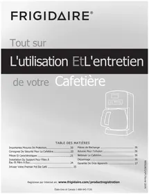 Notice FRIGIDAIRE FPAD12D7PS Machine à café