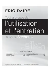 Notice FRIGIDAIRE FASG7074NR Sèche-linge