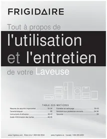 Notice FRIGIDAIRE FAFW4221LW Machine à laver