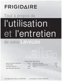 Notice FRIGIDAIRE FAFW3517KT Machine à laver