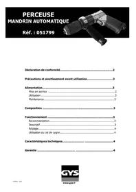 Notice GYS 051799 Trapano