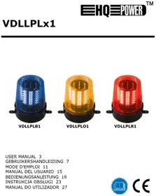 Notice HQ Power VDLLPLO1 Lámpara