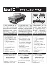 Notice Revell FORD RANGER PICKUP Maquettisme