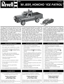 Notice Revell '80 JEEP HONCHO ICE PATROL Maquettisme