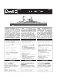 Notice Revell USS ARIZONA BATTLESHIP Maquettisme