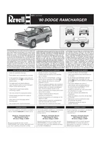 Notice Revell 1980 DODGE RAMCHARGER Maquettisme