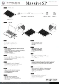 Notice THERMALTAKE MASSIVE SP Refroidisseur pour ordinateur portable