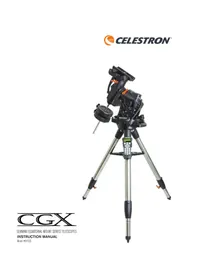 Notice CELESTRON CGX EQUATORIAL 800 Télescope