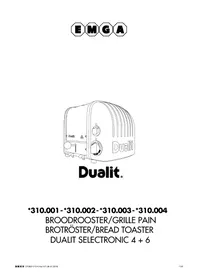 Notice DUALIT 310001 Grille pain