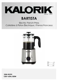 Notice KALORIK DRM 45395 SS Electric coffee maker