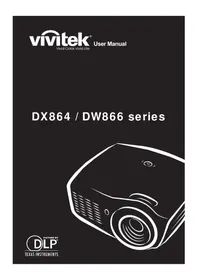 Notice VIVITEK DX864 Projecteur