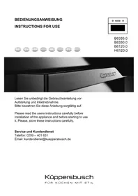 Notice Küppersbusch B6335.0S1 Φούρνος