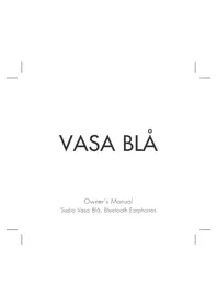 Notice Sudio VASA BLå Ecouteur