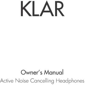 Notice Sudio KLAR Ecouteur