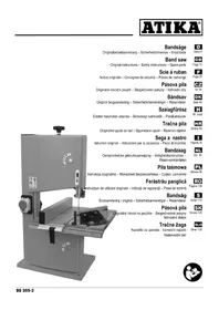 Notice ATIKA BS 2052 Fierăstrău