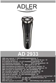 Notice ADLER AD 2933 Holiaci strojček